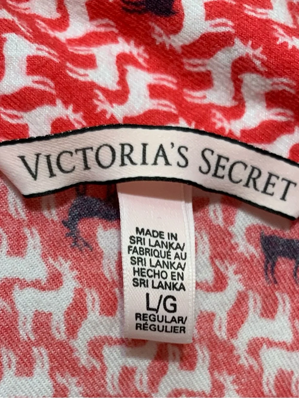 Victoria’s Secret “The Dreamer” Flannel Large Pajama Deer Set.              3790